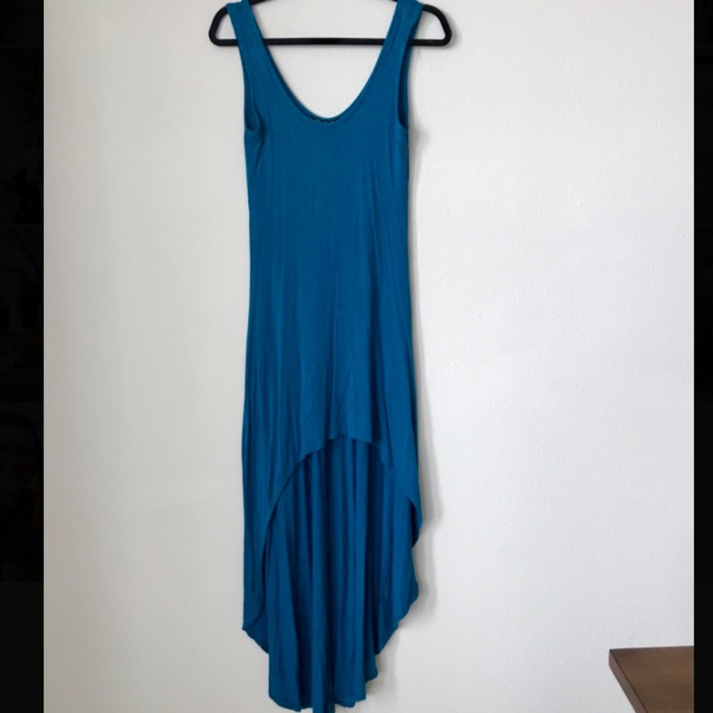 Teal High-Low Dress